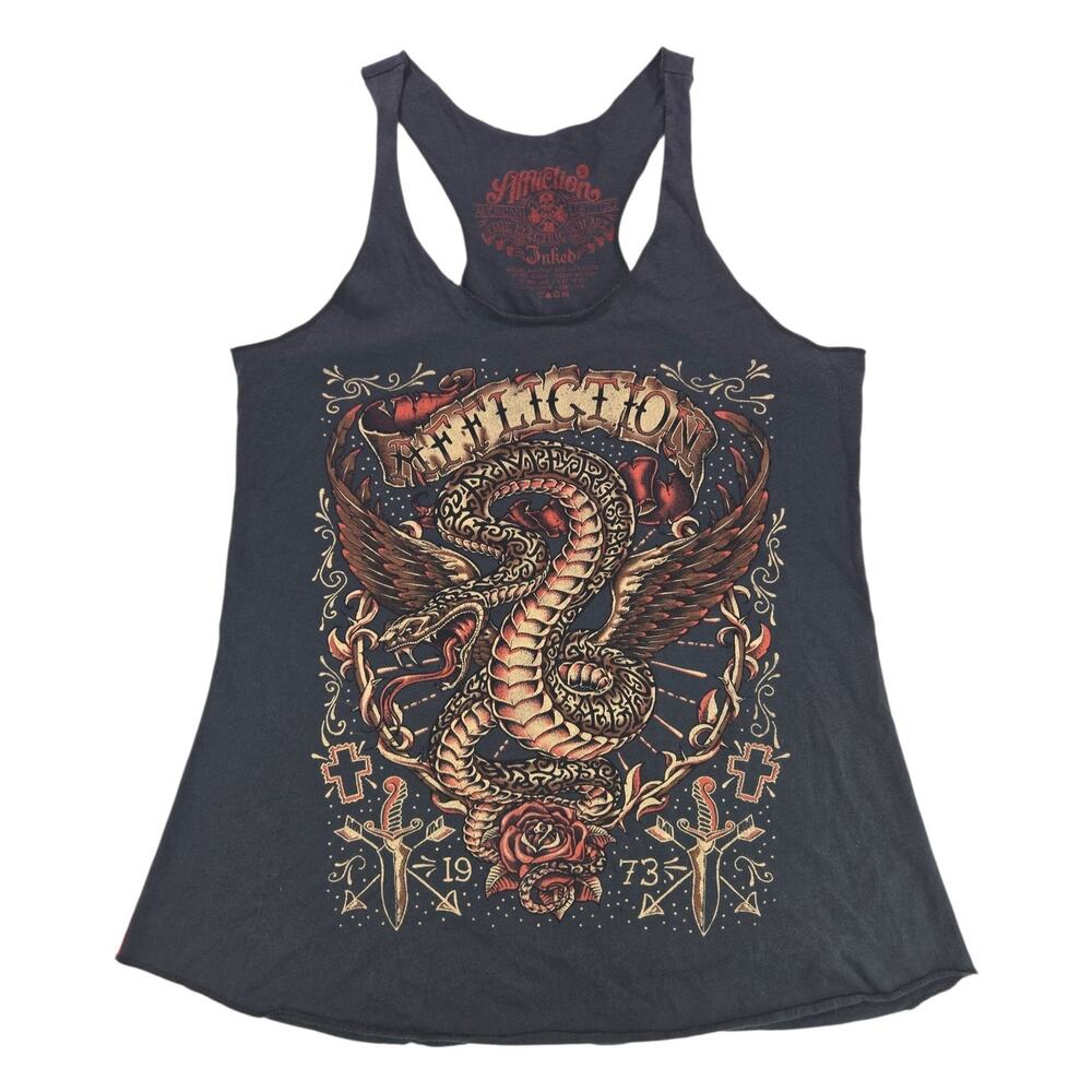 Affliction Inked | American Tattoo Winged Snake Tank Top | Size Medium - Picture 4 of 6